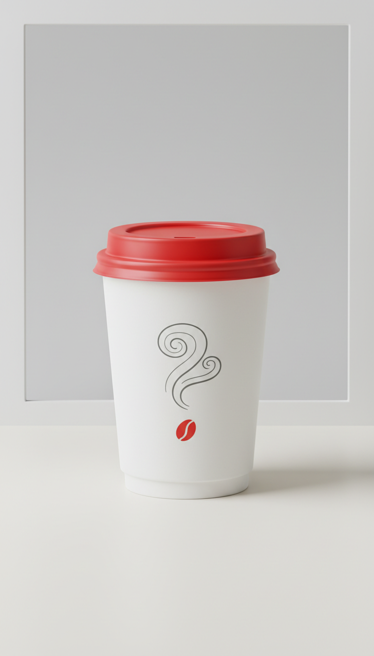 Espresso To-Go Cup with Red Accent Lid
